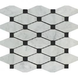 Carrara diamond octagon mosaic 