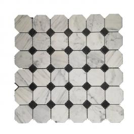 Cheap-carrara-marble-octagon-mosaic-tile-Octagon - 副本