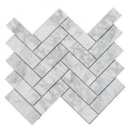 Bianco carrara herringbone mosaic - 副本