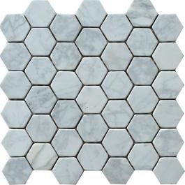 ianco carrara tumble hexagon 48mm 