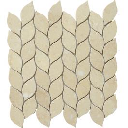 Golden beige tile-wave-pattern-marble-mosaic - 副本