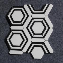 White-And-Black-Flooring-Tile-Hexagon-Marble  - 副本