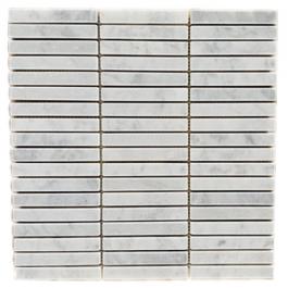 Bianco carrara tumble stripe