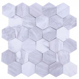 3D carrara white hexagon mosaic - 副本 - 副本