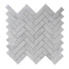 Bianco carrara Herringbone 25*75mm