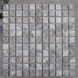 Light emperador square tumble mosaic