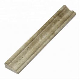 Light travertine pencil liner trim